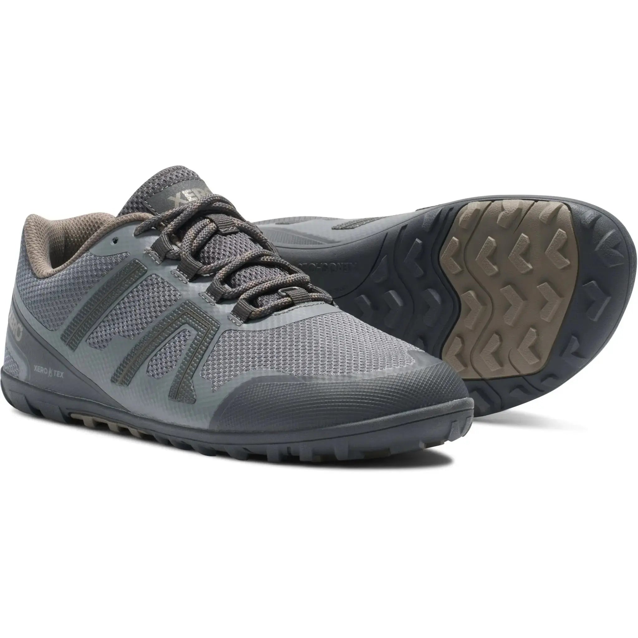 Xero Shoes - Mesa Trail WP - Men steel-gray-asphalt - Deportivas Barefoot para Trail grises para hombre