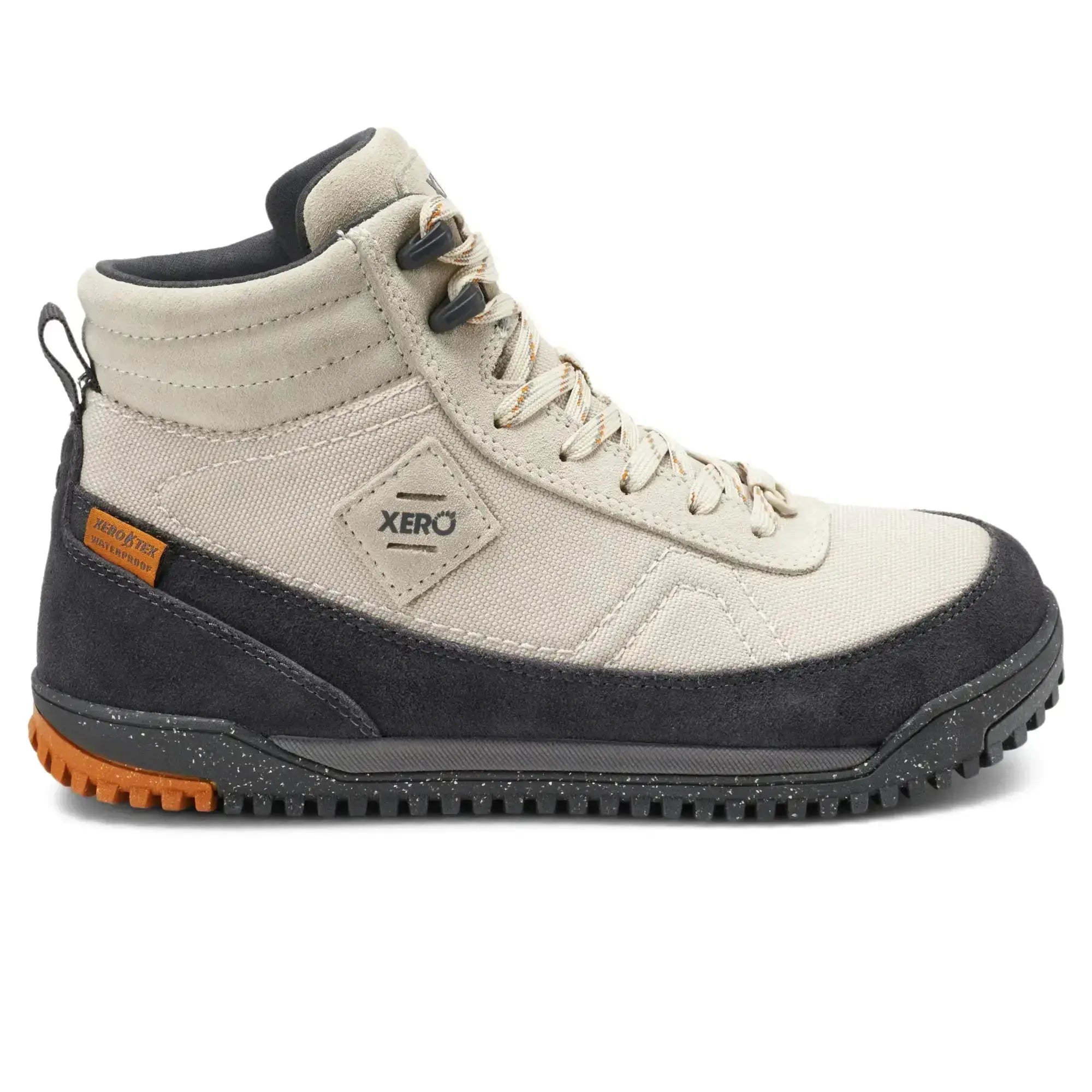 Xero Shoes - Ridgeway - Femme brouillard - Bottes de randonnée barefoot imperméables style rétro