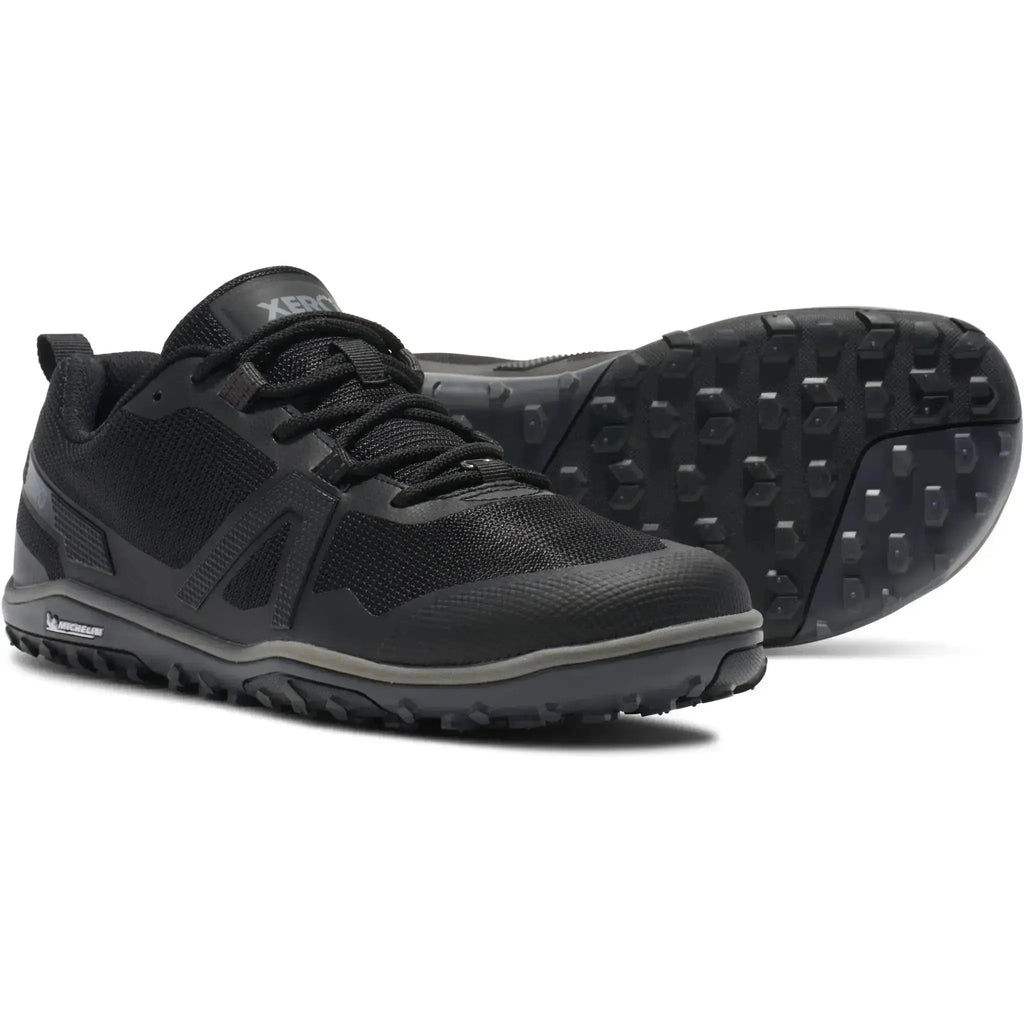 Xero Shoes - Scrambler Low EV - Men Black / Steel Gray - Zapatillas barefoot de Trail para alto rendimiento negras para hombre