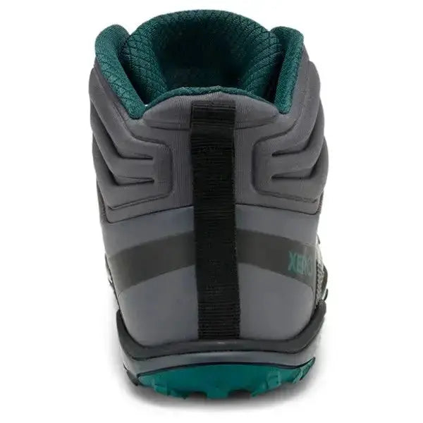 Xero Shoes - Scrambler Mid II WP - Women asphalt-sea-moss - Bota de Trekking Barefoot Impermeable y Ultraligera grises para mujer