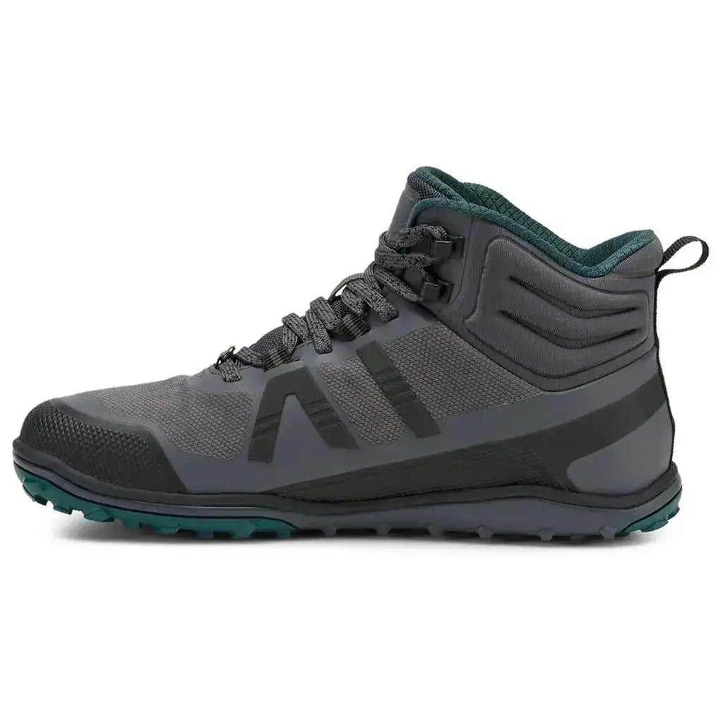 Xero Shoes - Scrambler Mid II WP - Women asphalt-sea-moss - Bota de Trekking Barefoot Impermeable y Ultraligera grises para mujer