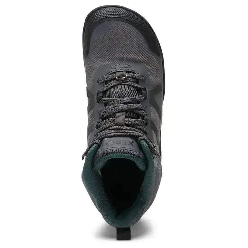 Xero Shoes - Scrambler Mid II WP - Women asphalt-sea-moss - Bota de Trekking Barefoot Impermeable y Ultraligera grises para mujer