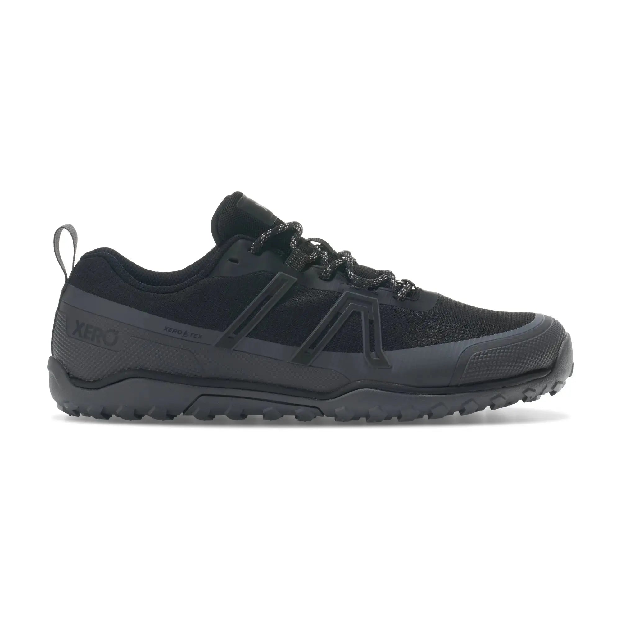 Xero Shoes - Scrambler Trail Low WP - Men Black / Asphalt - Deportivas Barefoot Impermeables para Hiking negras para hombre