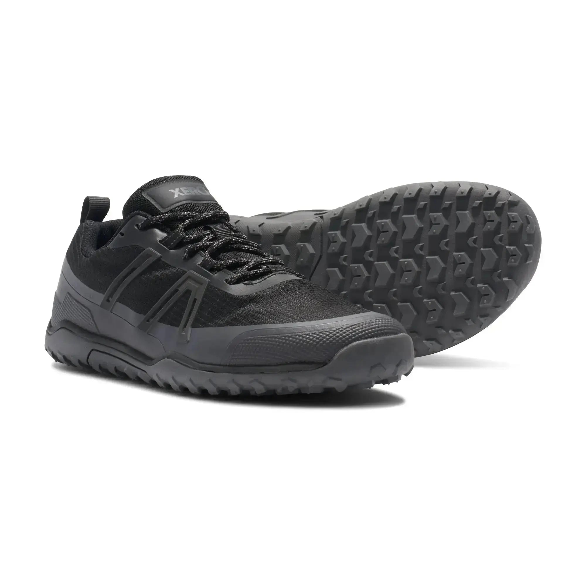 Xero Shoes - Scrambler Trail Low WP - Men Black / Asphalt - Zapatillas Barefoot Impermeables para Hiking negras para hombre