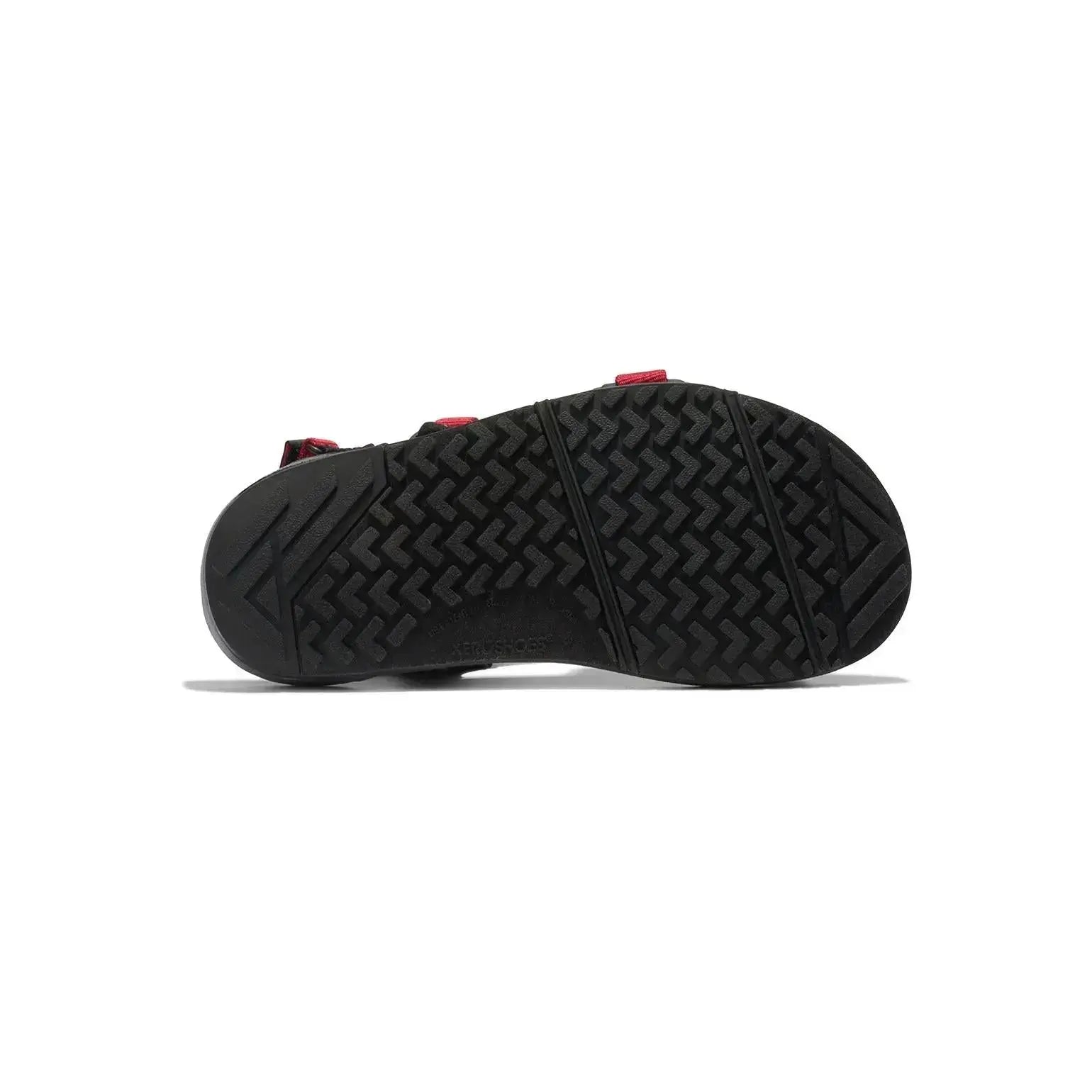 Xero Shoes - Z-Trail - Big Kids charcoal-red-pepper - Sandalias Barefoot para Trail, Hiking y Recuperación rojas para niños