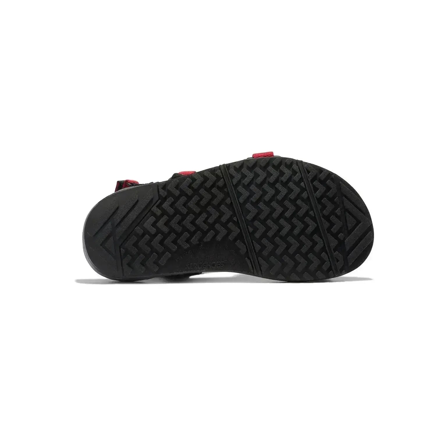 Xero Shoes - Z-Trail - Big Kids charcoal-red-pepper - Sandalias Barefoot para Trail, Hiking y Recuperación rojas para niños