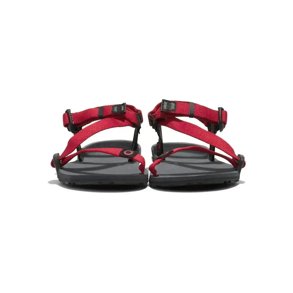 Xero Shoes - Z-Trail - Big Kids charcoal-red-pepper - Sandalias Barefoot para Trail, Hiking y Recuperación rojas para niños