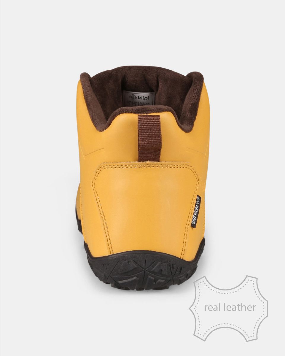 Kilpi - Bare Leather High-U Beige - Botas Barefoot para Hiking y Montaña