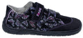 Fare Bare Kids Darianky Black - zapatillas barefoot infantiles casual negras con estampado de mariposas