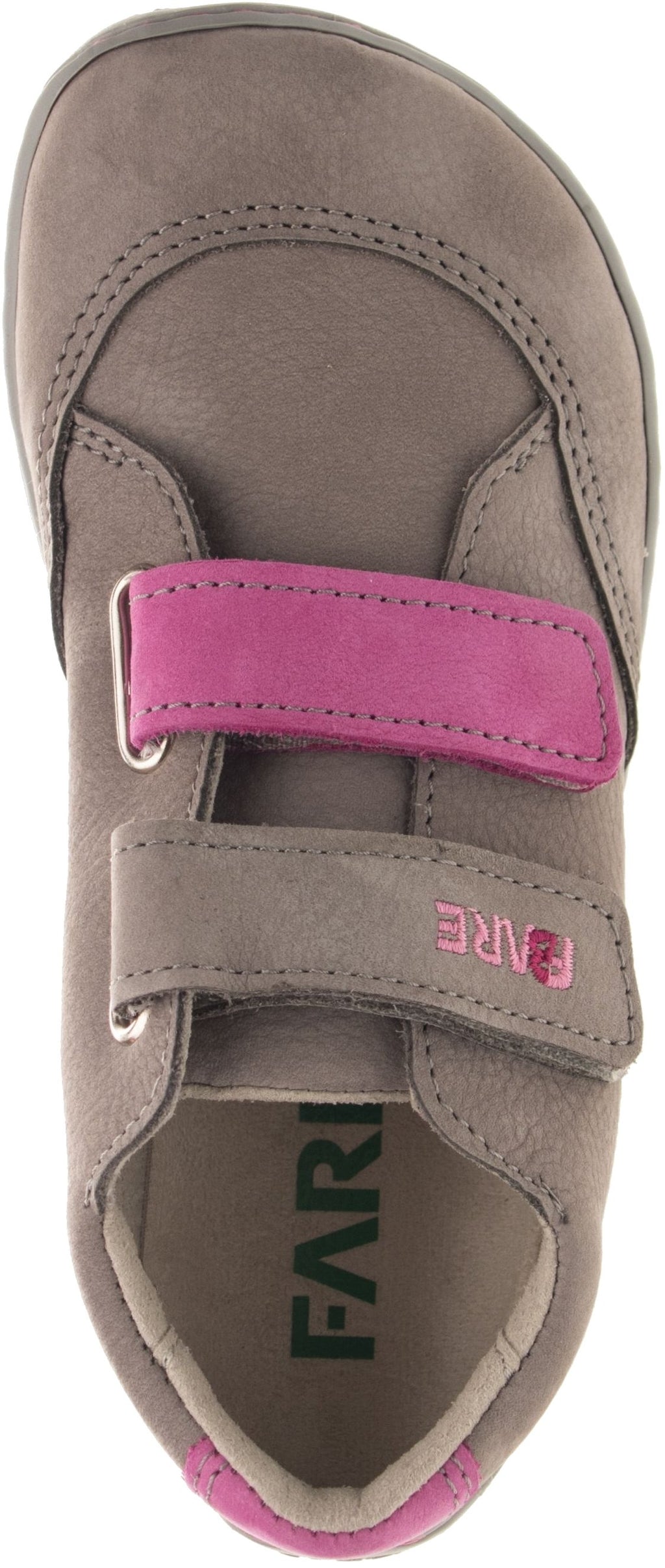 Fare Bare Kids Darianky Grey - zapatillas barefoot infantiles casual marrón rosa