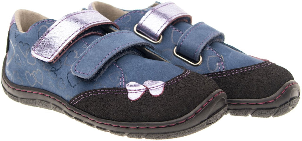 Fare Bare Kids Darianky Blue Pink - zapatillas barefoot infantiles casual azul rosa