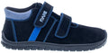 Fare Bare Kids Bergenky Junior Black & Blue - Botines barefoot impermeables infantiles negros