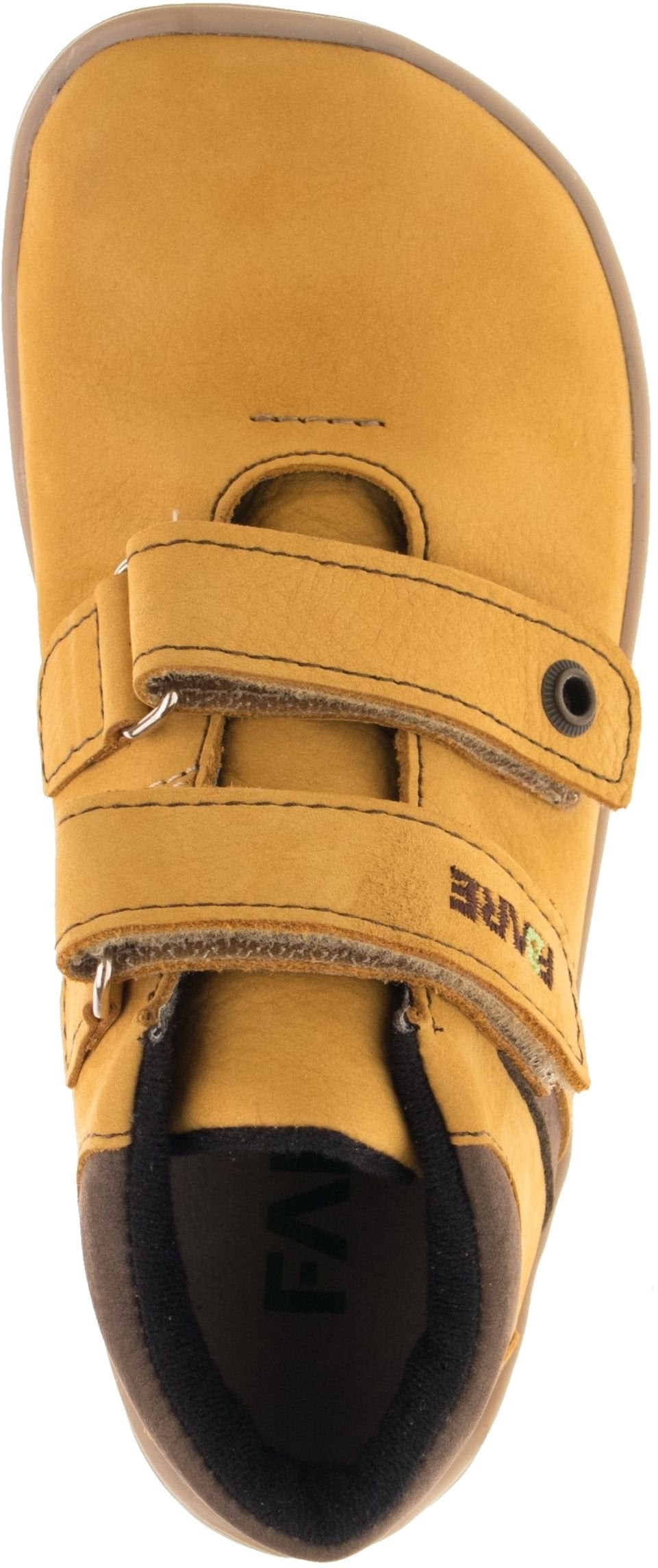 Fare Bare Kids Bergenky Junior Mustard - Botines barefoot impermeables infantiles amarillos