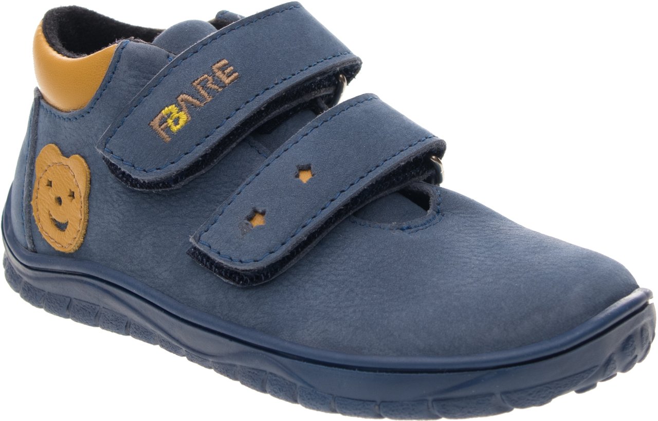 Fare Bare Kids Bergenky Little Blue - Botines barefoot impermeables para niños pequeños azules