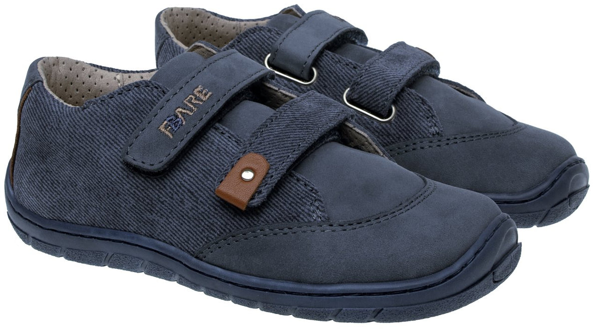 Fare Bare Kids Darianky Blue Denim - zapatillas barefoot infantiles casual azules acabado vaquero