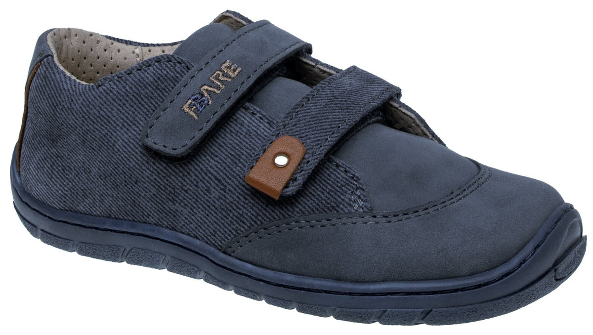 Fare Bare Kids Darianky Blue Denim - zapatillas barefoot infantiles casual azules acabado vaquero