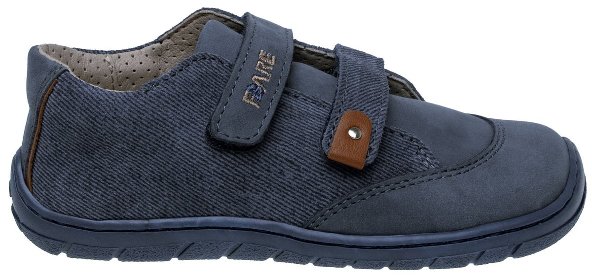 Fare Bare Kids Darianky Blue Denim - zapatillas barefoot infantiles casual azules acabado vaquero
