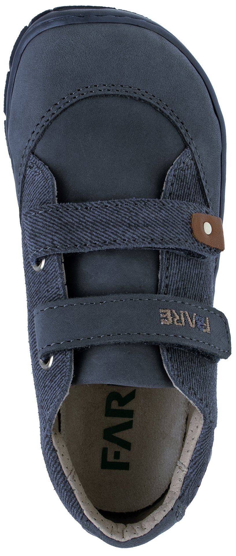 Fare Bare Kids Darianky Blue Denim - zapatillas barefoot infantiles casual azules acabado vaquero