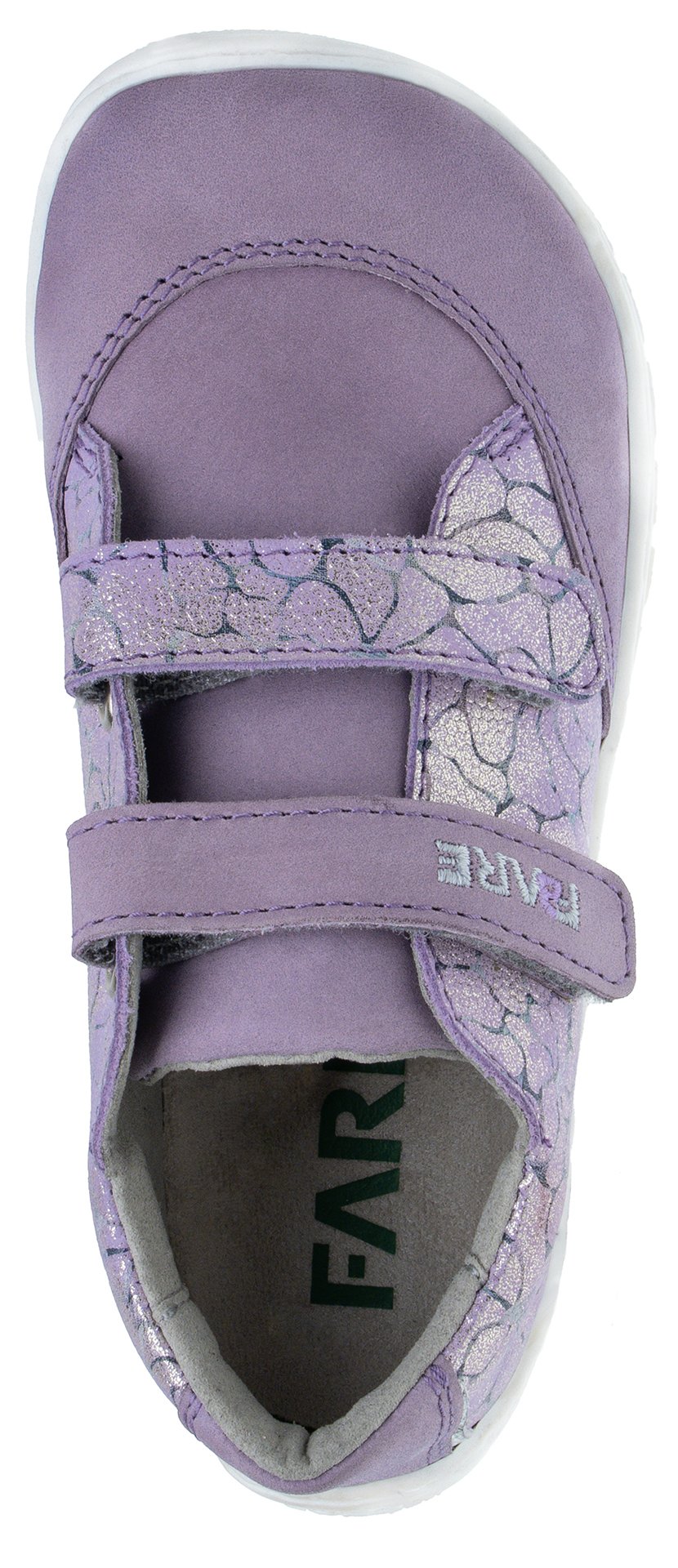 Fare Bare Kids Darianky Violet - zapatillas barefoot infantiles casual violetas con estampado floral