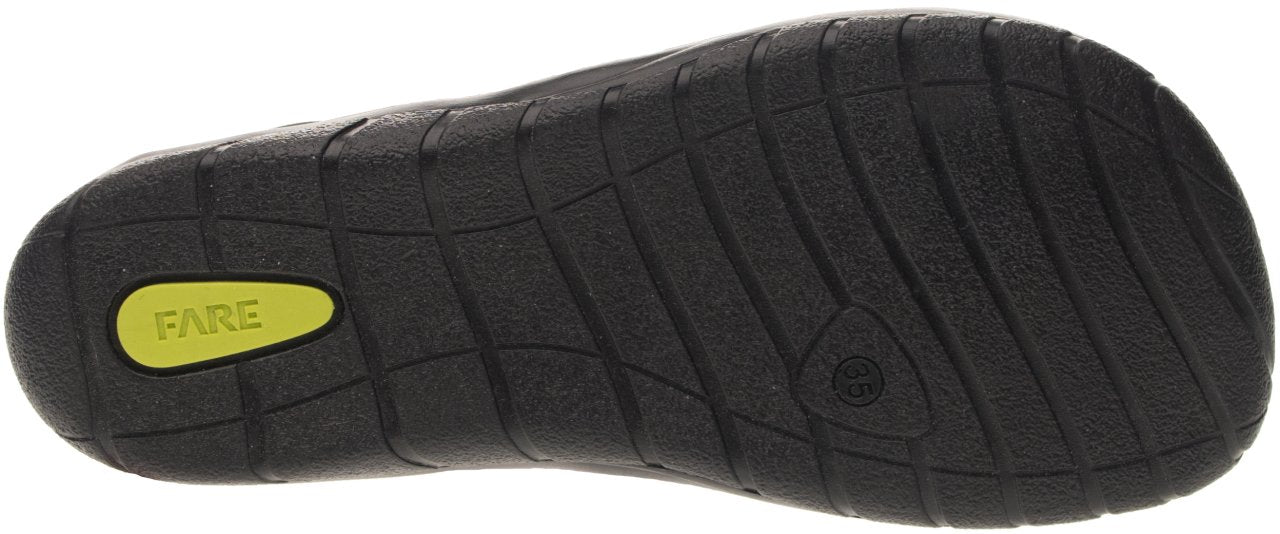 Fare Bare Kids Holeby Black - Botines barefoot infantiles otoñales de cuero negras con dorado