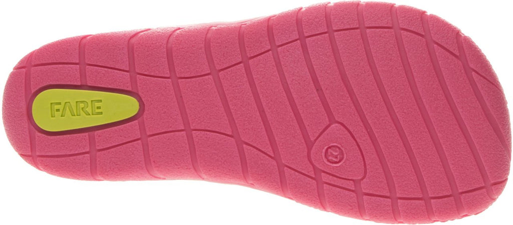 Fare Bare Kids Holeby Burgundy - Botines barefoot infantiles otoñales de cuero rosas