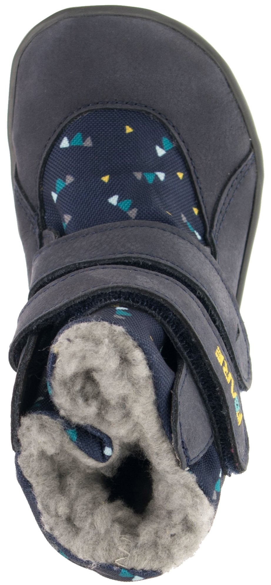 Fare Bare Kids - Frostky Winter Waterproof Blue - Botines barefoot impermeables con forro invernal