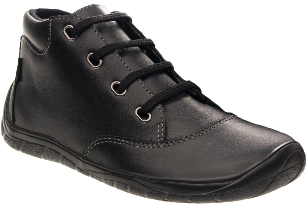 Fare Bare Mateo All Year Black - Botines barefoot de cuero negros