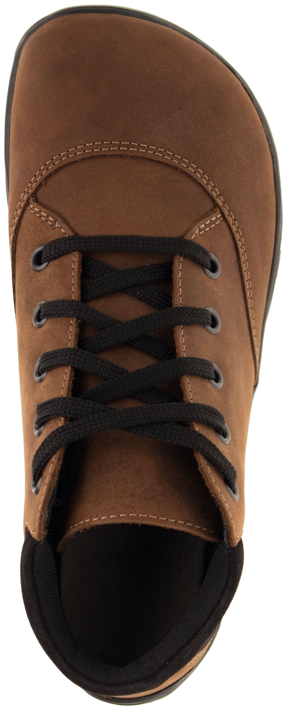 Fare Bare Mateo All Year Brown - Botines barefoot de cuero marrones