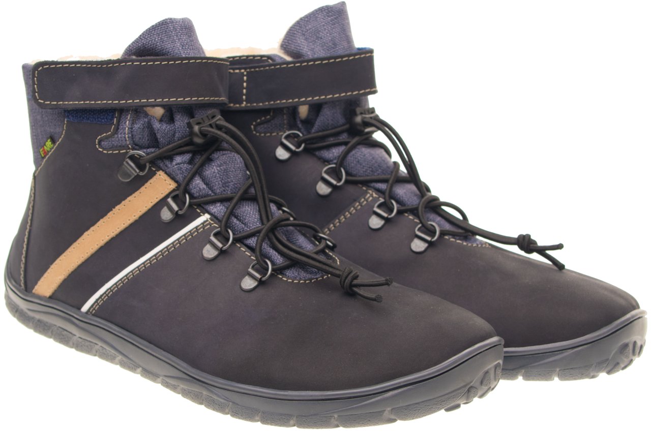 Fare Bare - Fjordky Winter Waterproof Blue - Botines unisex con membrana y forro invernal