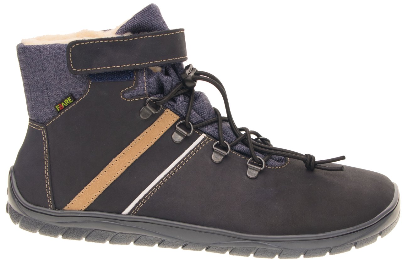 Fare Bare - Fjordky Winter Waterproof Blue - Botines unisex con membrana y forro invernal