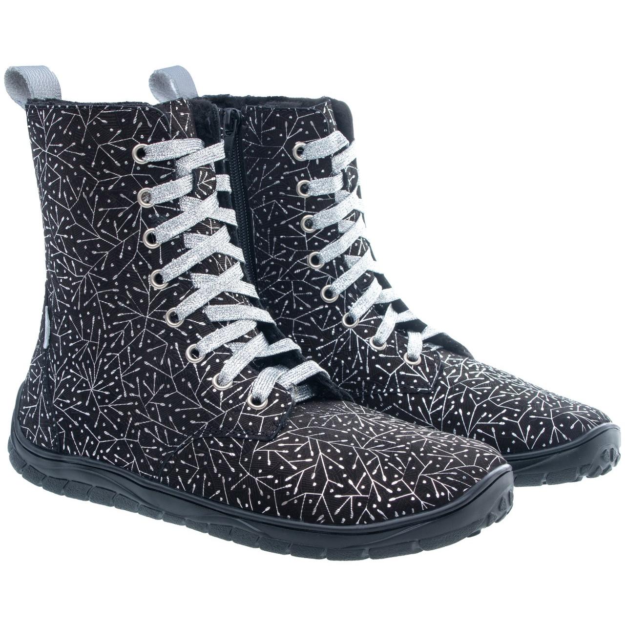 Fare Bare - Freya Winter Shoes Black Nature Ltd. Edition - botas barefoot de invierno calientes
