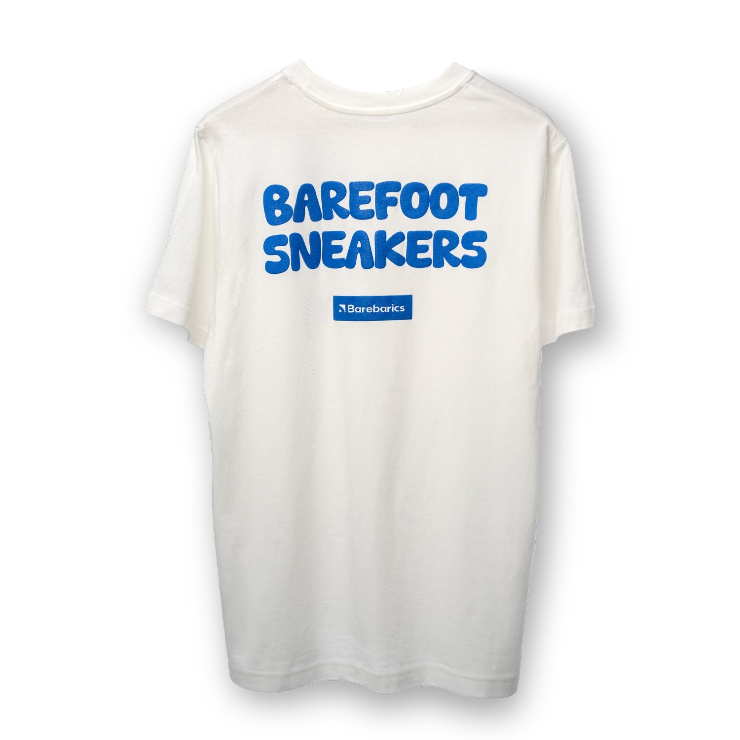 Barebarics - BoldTee Off White - Camiseta unisex - Cacles Barefoot