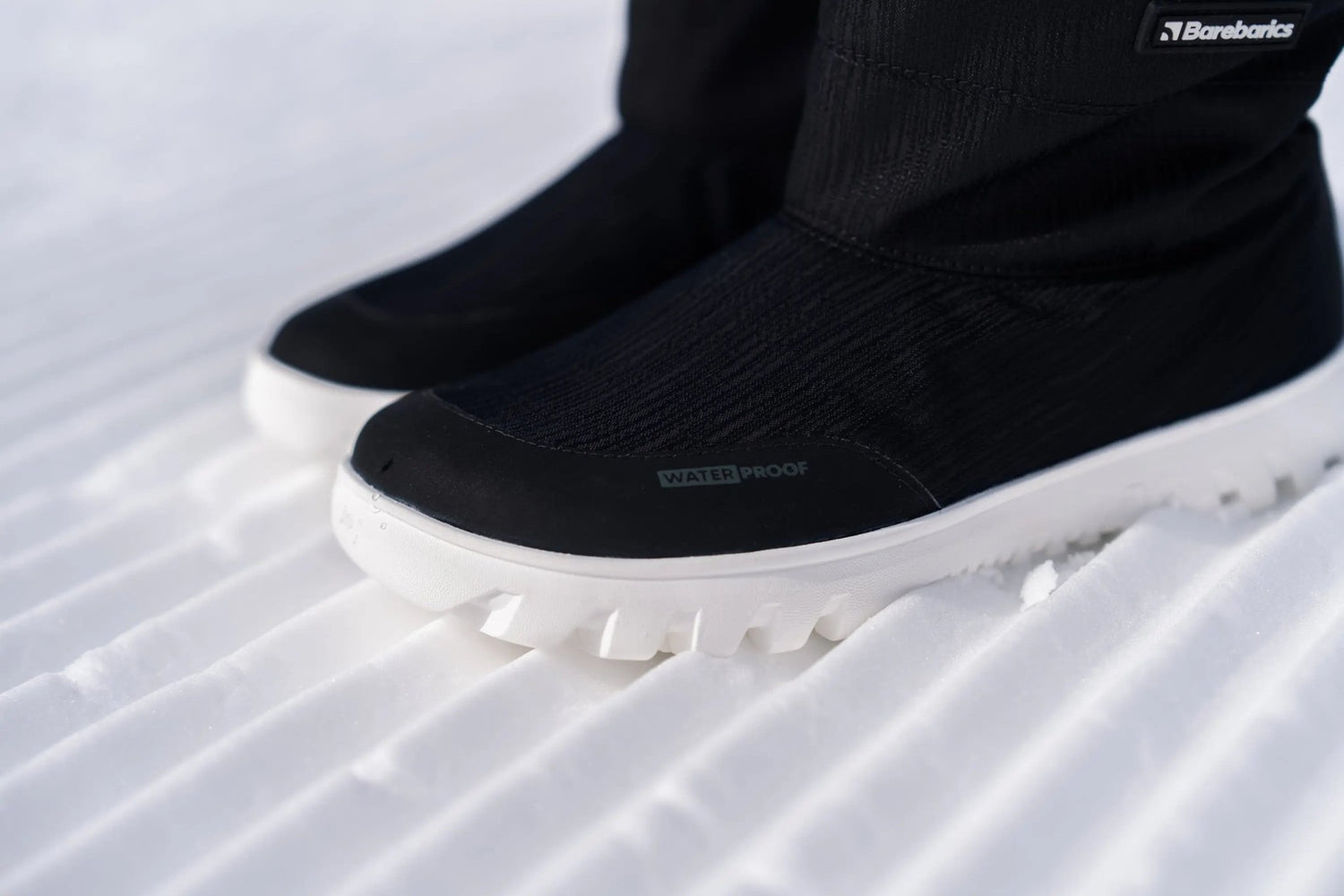 Barebarics - PolarStride Black - Botas de nieve barefoot