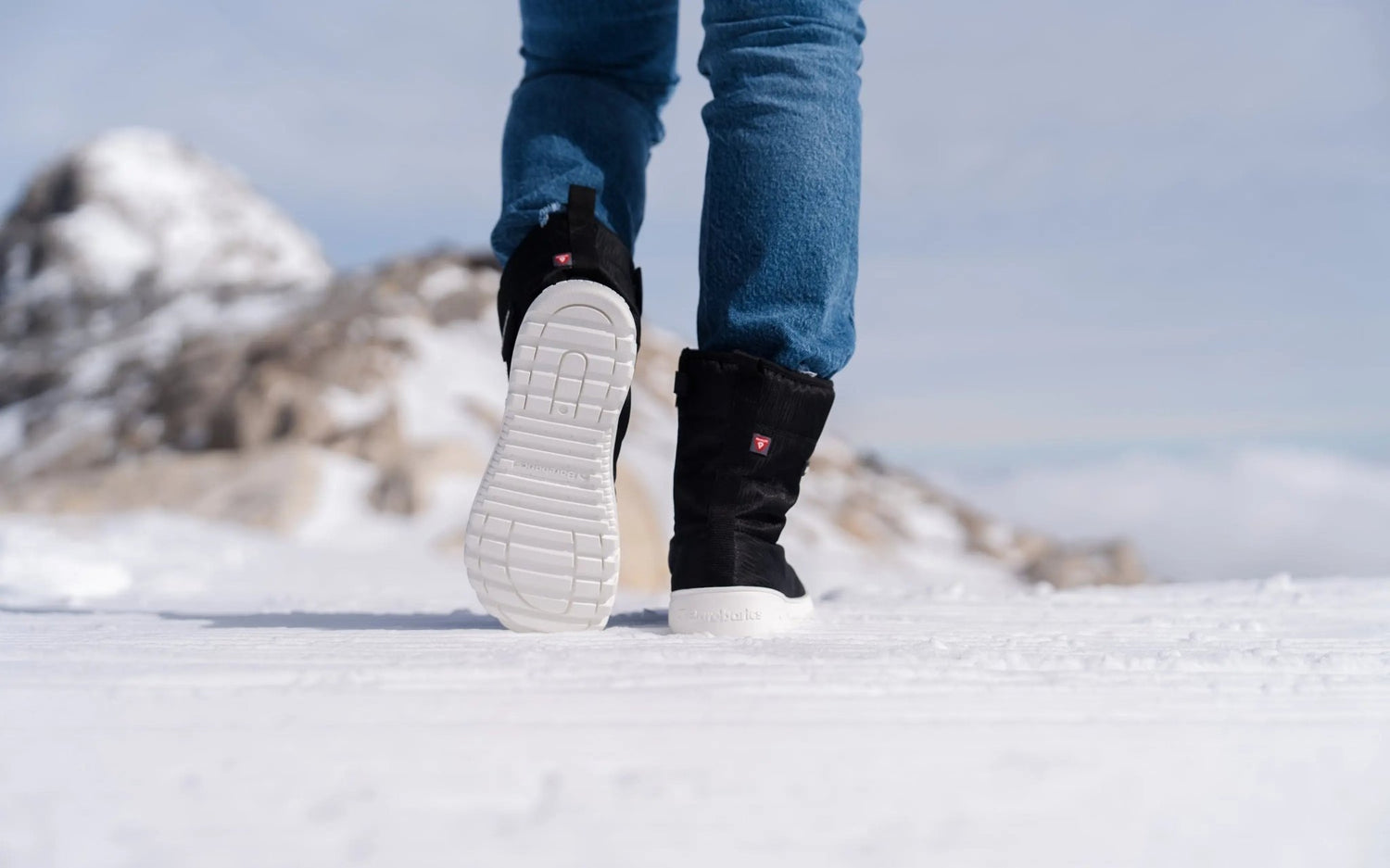 Barebarics - PolarStride Black - Botas de nieve barefoot