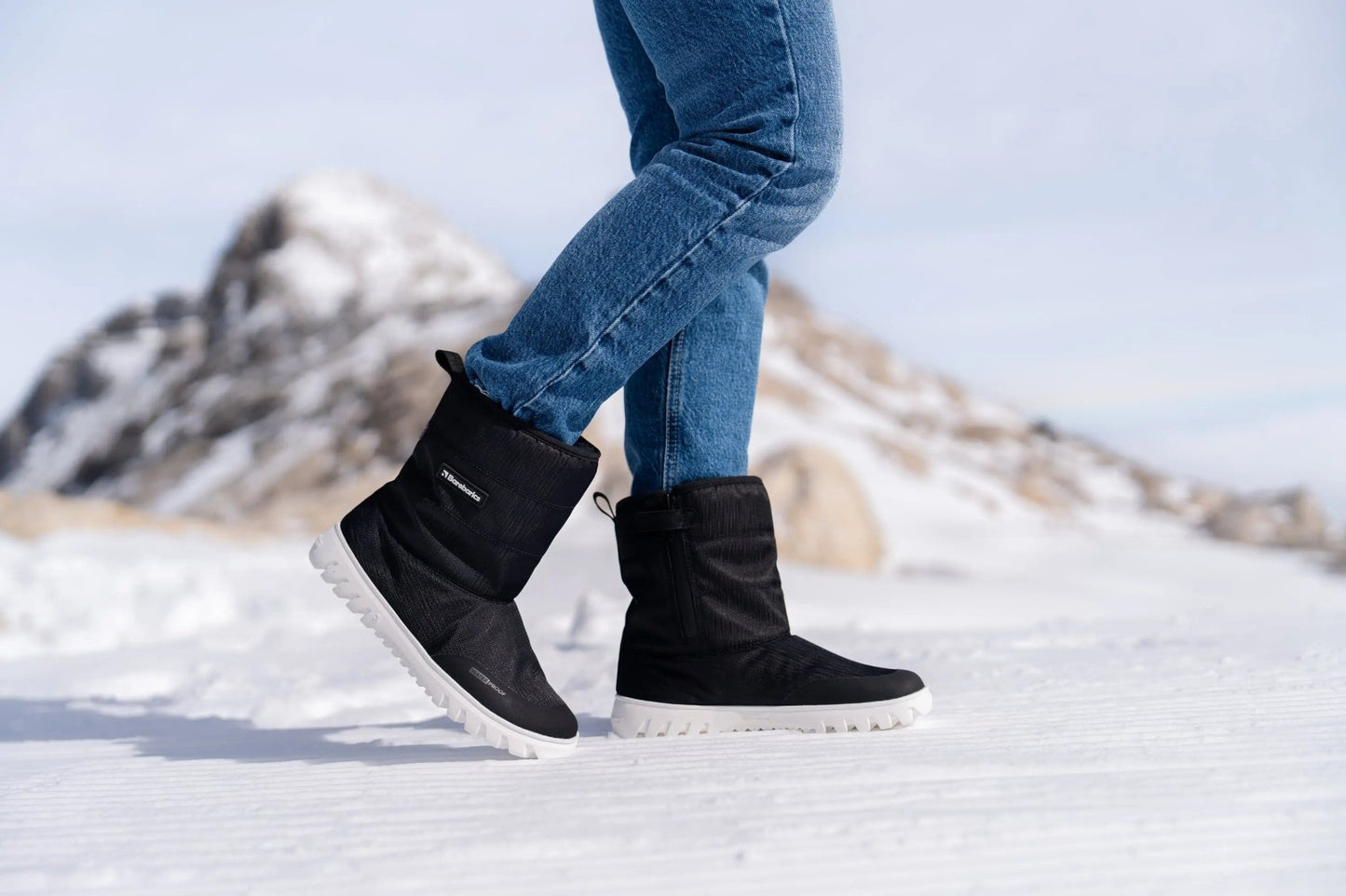 Barebarics - PolarStride Black - Botas de nieve barefoot