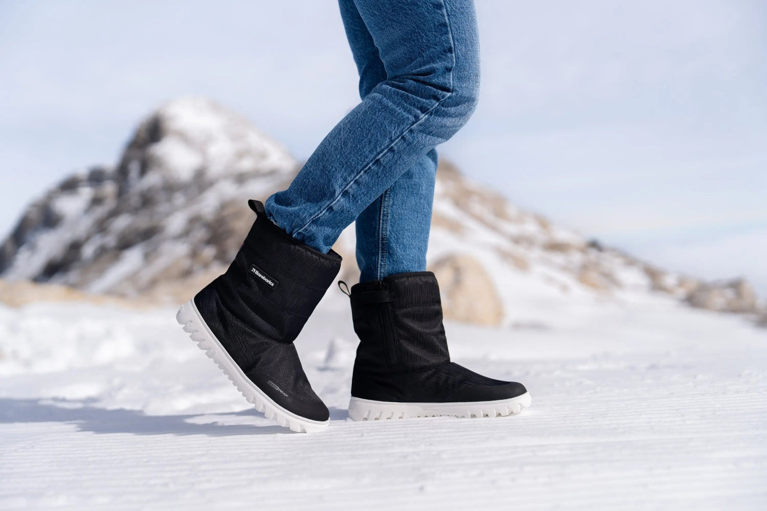 Barebarics - PolarStride Black - Botas de nieve barefoot