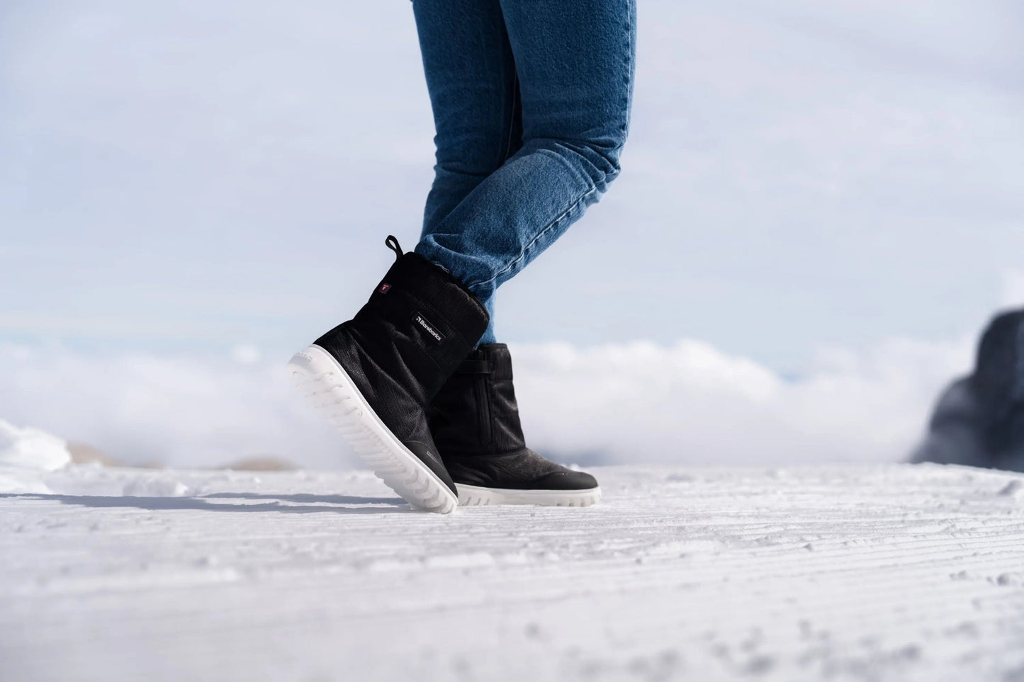 Barebarics - PolarStride Black - Botas de nieve barefoot
