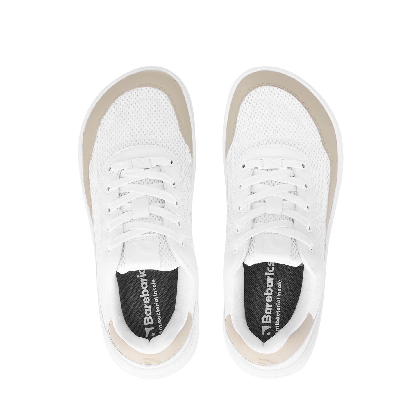 Barebarics - Vaporo White & Beige - Deportivas barefoot - Cacles Barefoot