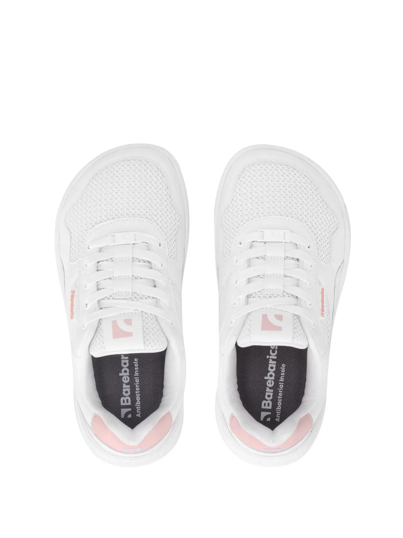 Barebarics - Zing Fresh Blanc & Rose Corail - Chaussures barefoot