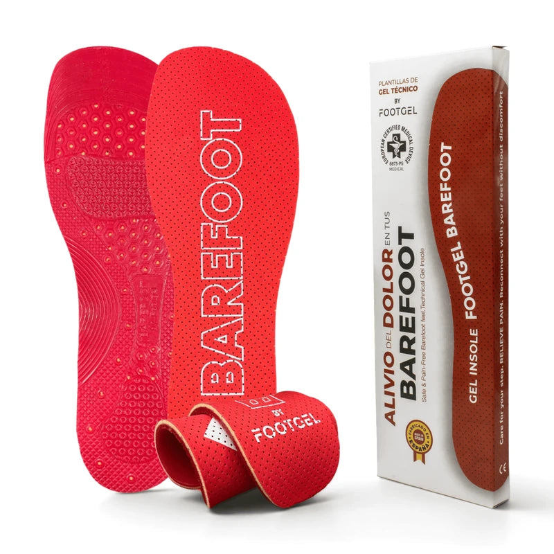 Footgel Barefoot - Plantillas barefoot de alta amortiguación y transición (0 Drop)