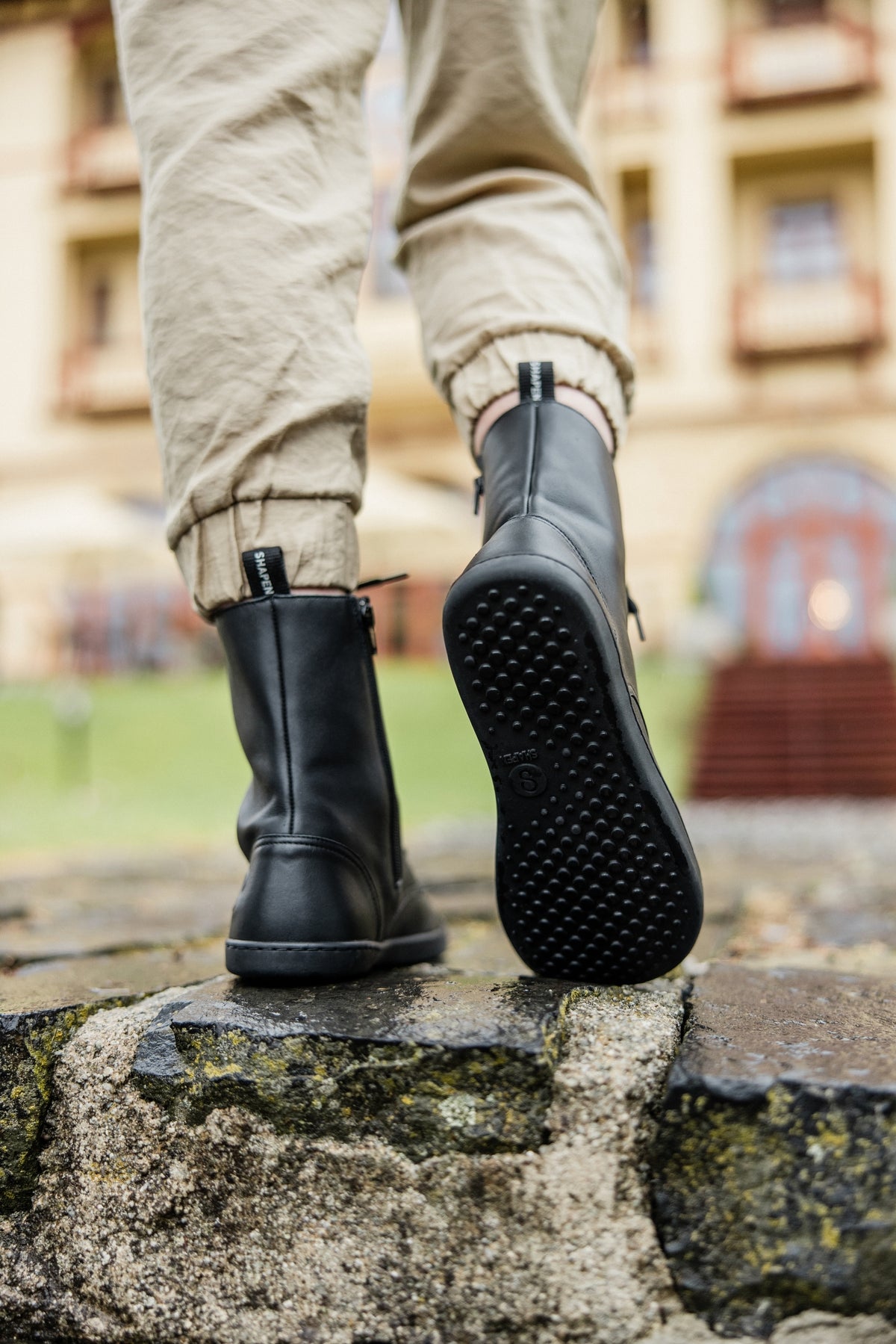 Shapen - Maverick Matt Black - Botas de combate barefoot