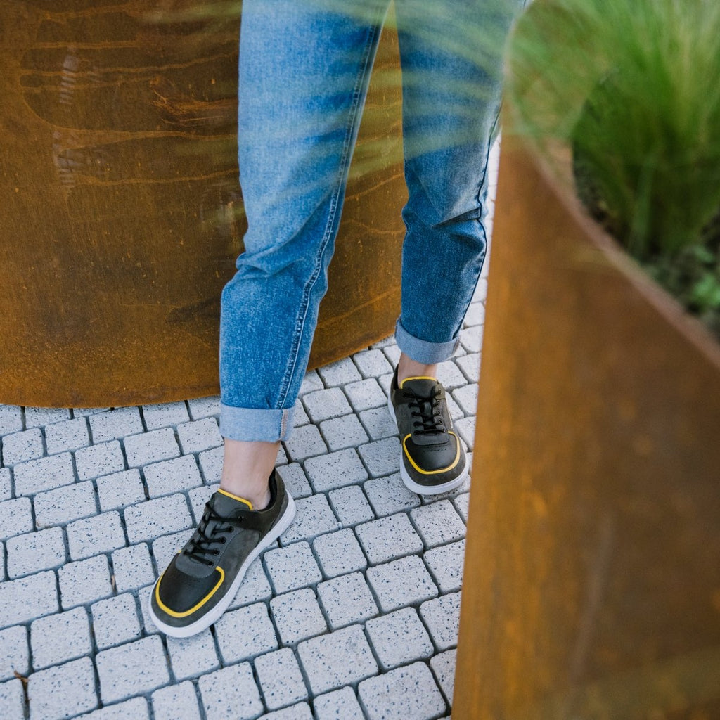 Barebarics - Blend Dark Grey & Black - Sneakers barefoot