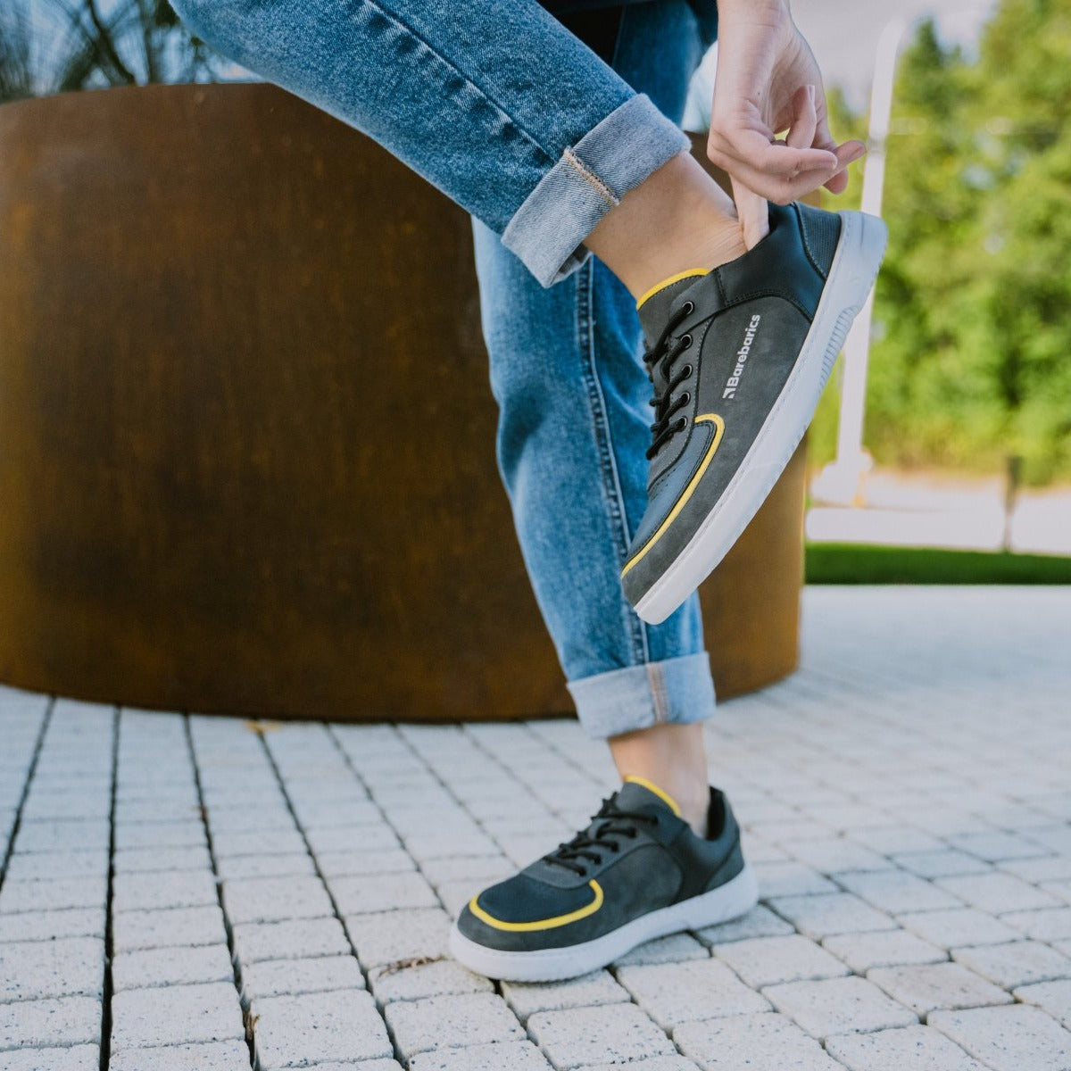 Barebarics - Blend Dark Grey & Black - Sneakers barefoot