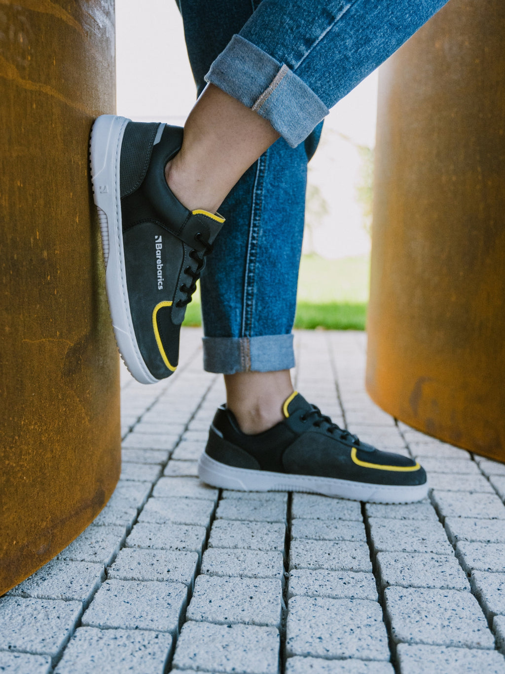 Barebarics - Blend Dark Grey & Black - Sneakers barefoot