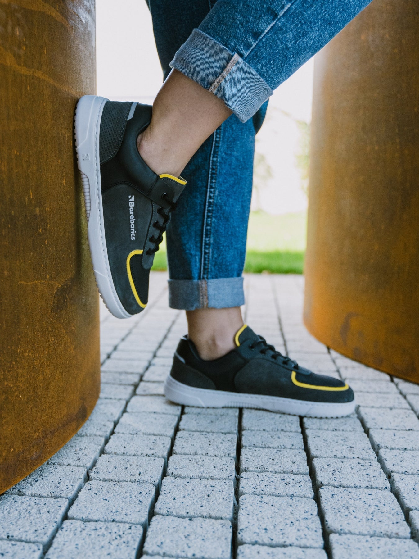 Barebarics - Blend Dark Grey & Black - Sneakers barefoot