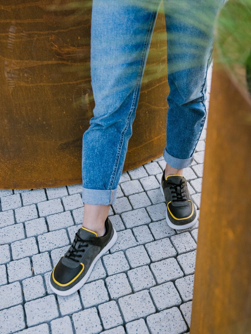 Barebarics - Blend Dark Grey & Black - Sneakers barefoot