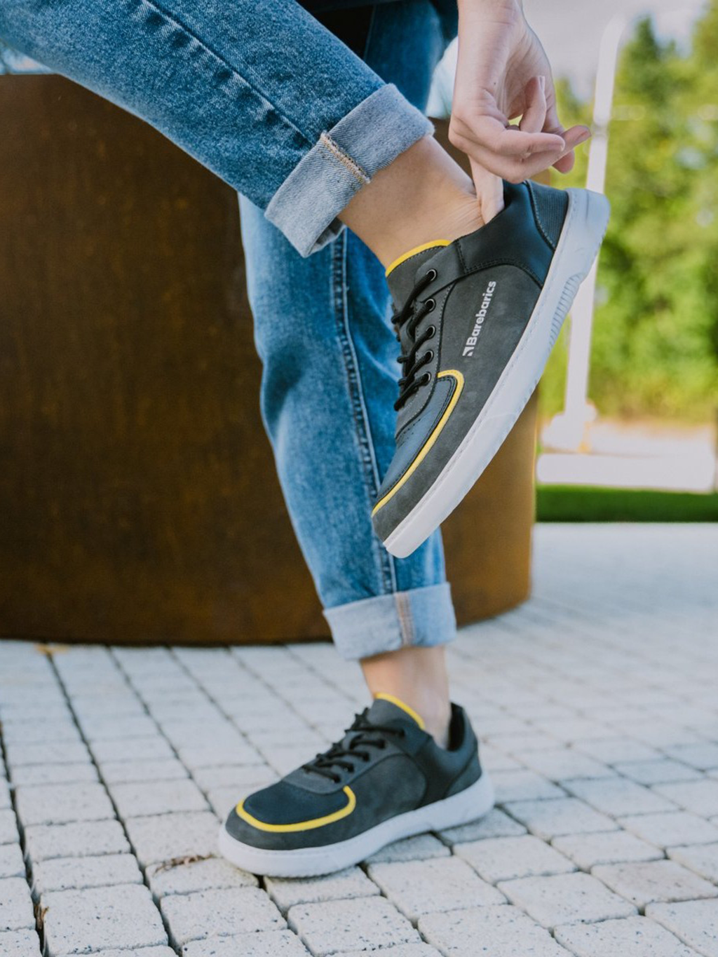 Barebarics - Blend Dark Grey & Black - Sneakers barefoot