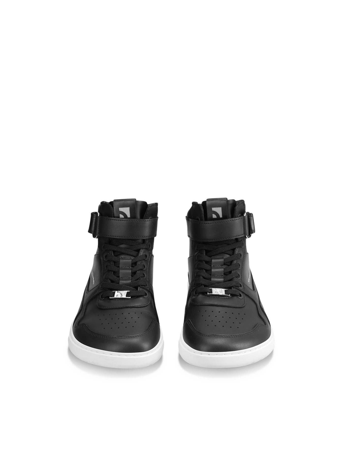 Barebarics - Zing High Top Leather  Black & White - Botines deportivos barefoot