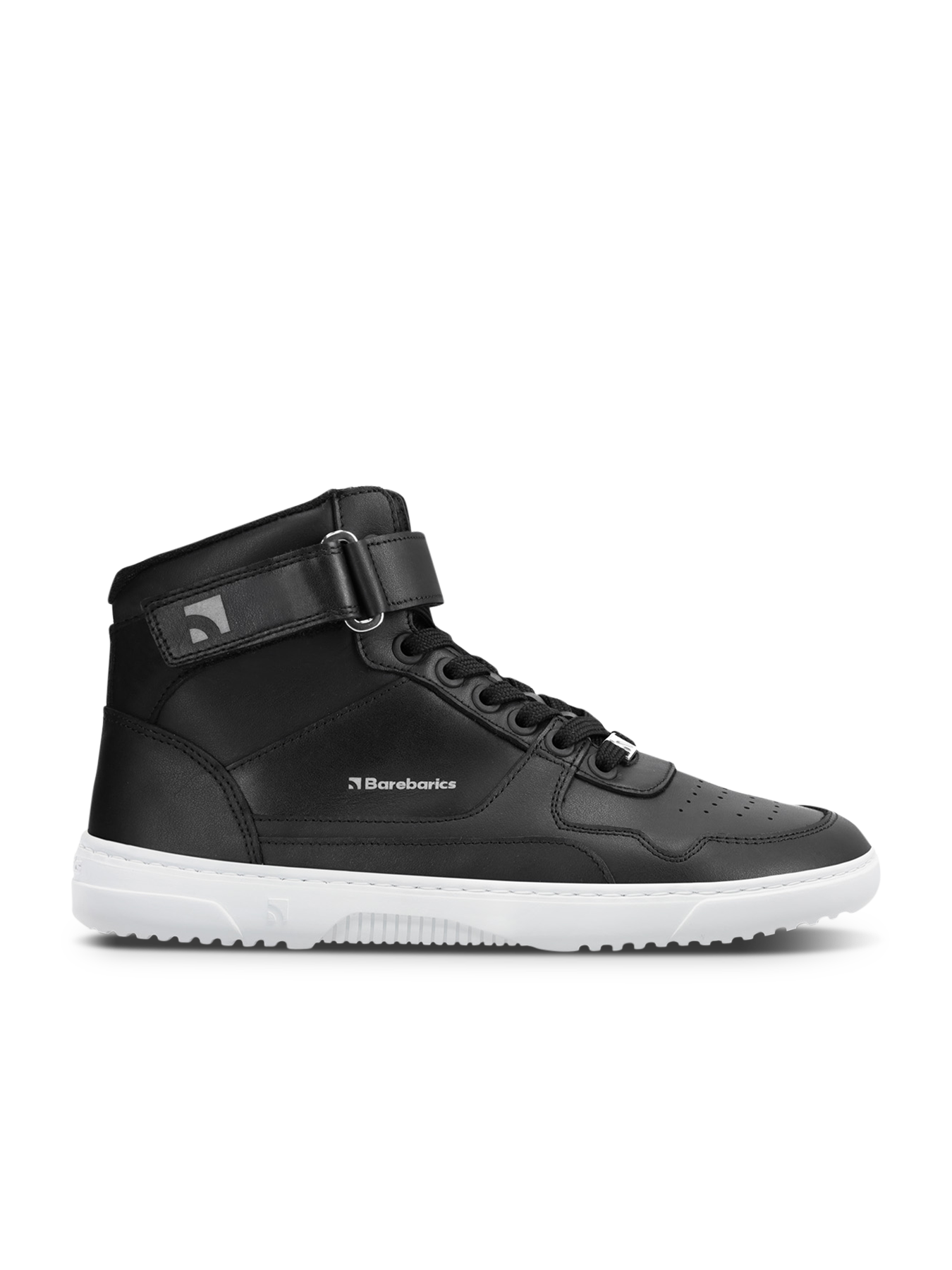 Barebarics - Zing High Top Leather  Black & White - Botines deportivos barefoot