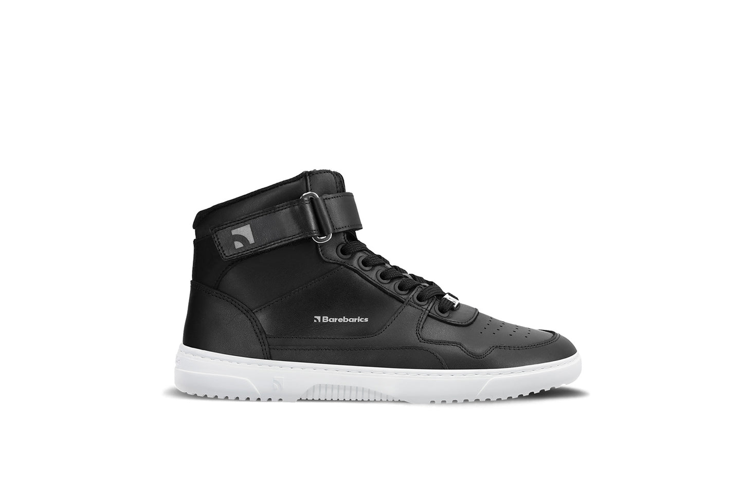 Barebarics - Zing High Top Leather  Black & White - Botines deportivos barefoot